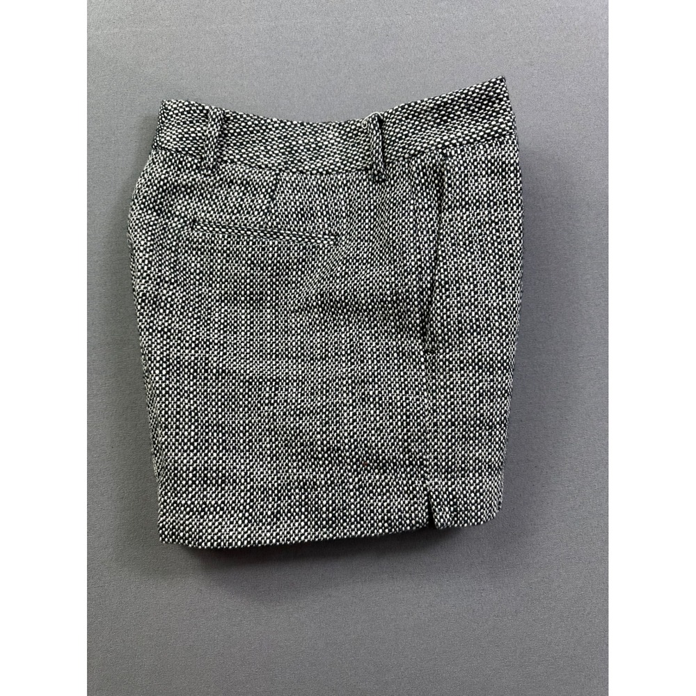 Banana Republic Black White Textured Tweed Tailored Shorts Women's SZ 10 Cotton